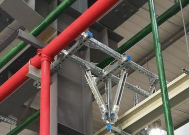 顺河该抗震支架的整体式支吊架结构协调性好